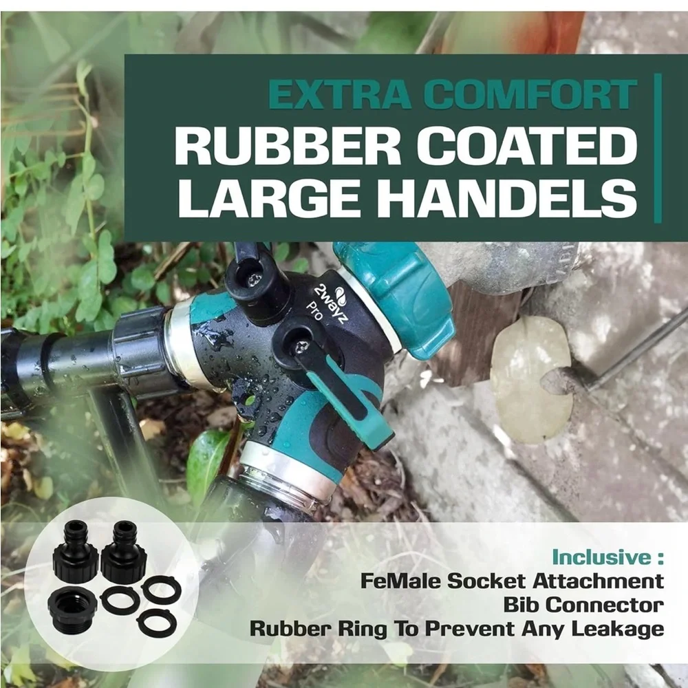 Garden Hose Splitter Double Pack Brand New - Picture 4 of 11